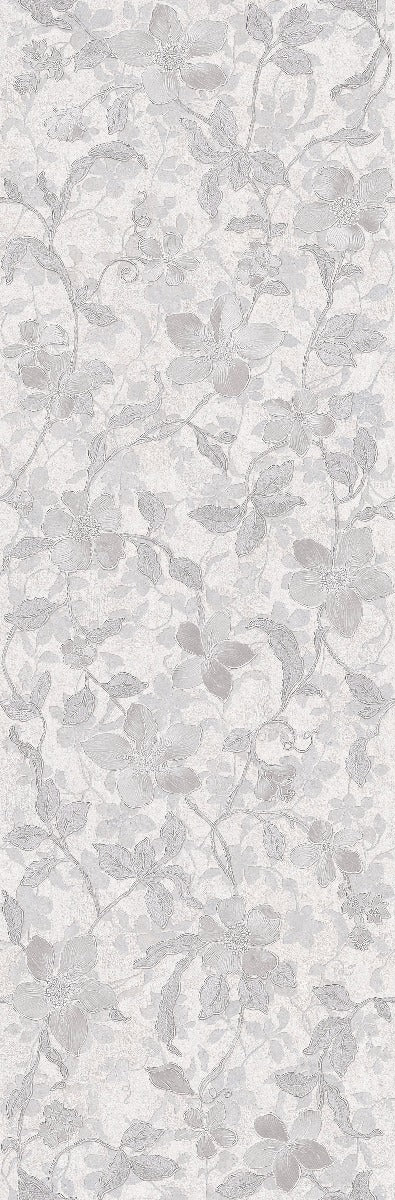 Floral Blanco 30 x 90cm, matt wall tile at Irwin Tiles