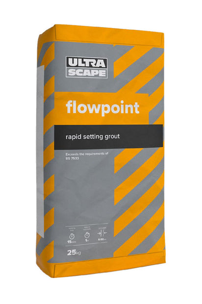 Ultrascape Flowpoint 25kg Natural Grey - Fine, paving grout at Irwin Tiles