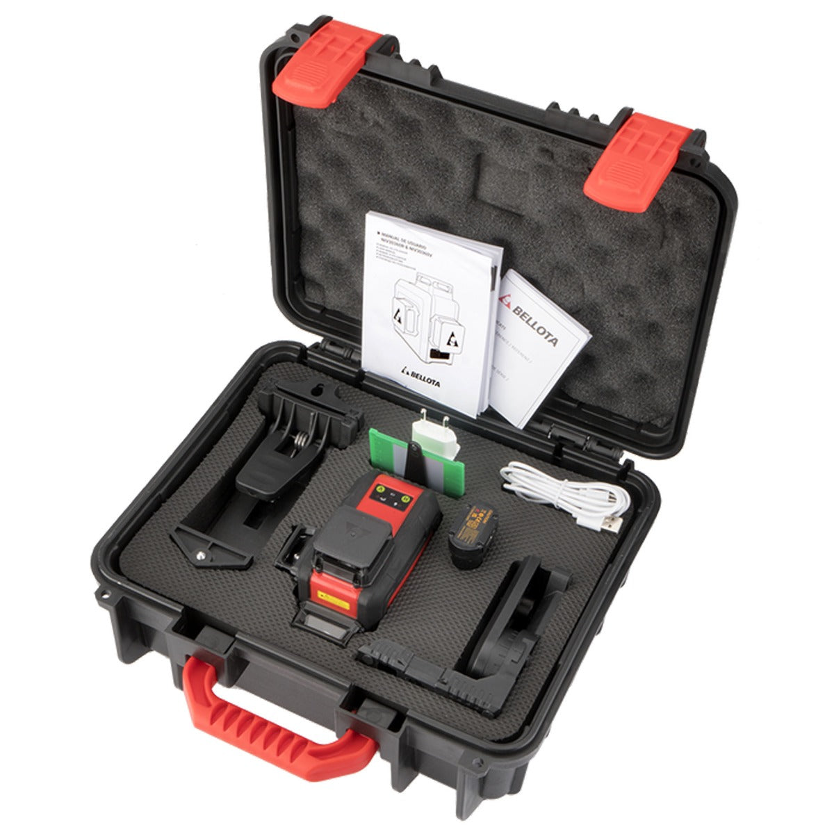 Bellota Laser Level 3 planes by 360º and 30 m for levelling work, laser level for setting out level at Irwin Tiles, view 12