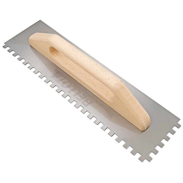 Bellota 10mm Long Handled Notched Trowel, tiling trowel or float for spreading and finishing adhesive at Irwin Tiles