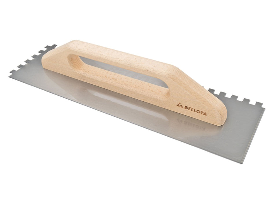 Bellota 10mm Long Handled Notched Trowel, tiling trowel or float at Irwin Tiles