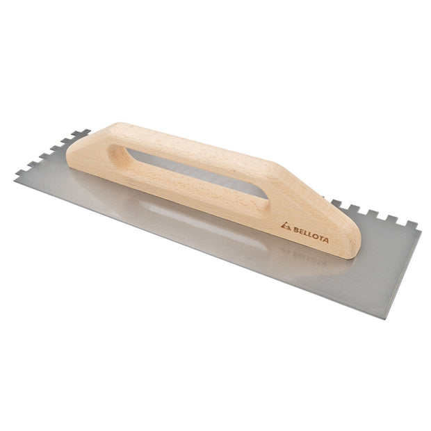 Bellota 10mm Long Handled Notched Trowel, tiling trowel or float at Irwin Tiles