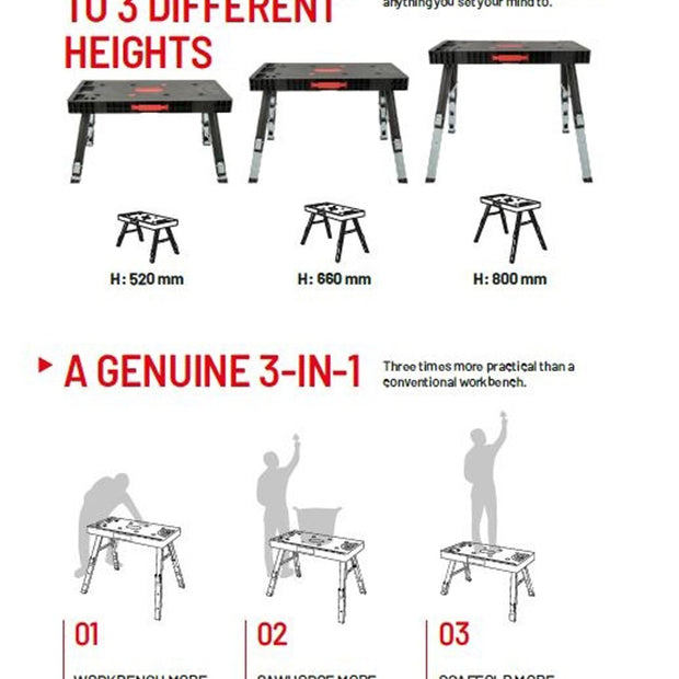 Bellota Foldable Workbench, tiling workbench at Irwin Tiles