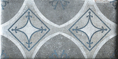 French Quarter Bourbon Street 10x20cm, blue tile from Irwin Tiles, Co. Monaghan