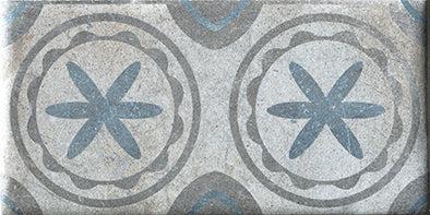 French Quarter Bourbon Street 10x20cm tile, blue matt, at Irwin Tiles