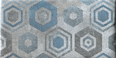 French Quarter Bourbon Street 10x20cm, blue matt tile at Irwin Tiles, view 9