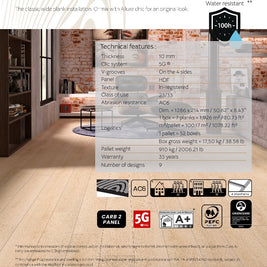 Chene Tunis Laminate 10mm Water Resistant