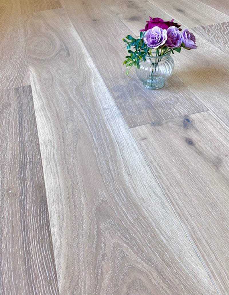 Frosty Oak Plank 190mm, oiled engineered wood flooring at Irwin Tiles