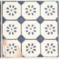 Fuego Tesselar 22.5x22.5cm, blue matt tile at Irwin Tiles