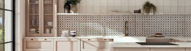 Fuego Tesselar 22.5x22.5cm, porcelain tile at Irwin Tiles