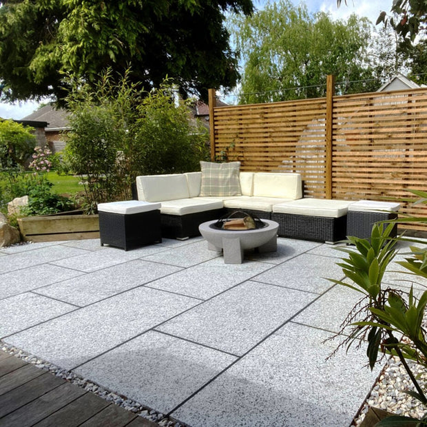 Silver Granite Paving Flamed Finish 60x90cm G603, paving at Irwin Tiles