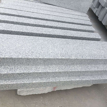 Silver Granite (G603) Kerbstone Flamed Finish 100x17.5cm, paving at Irwin Tiles