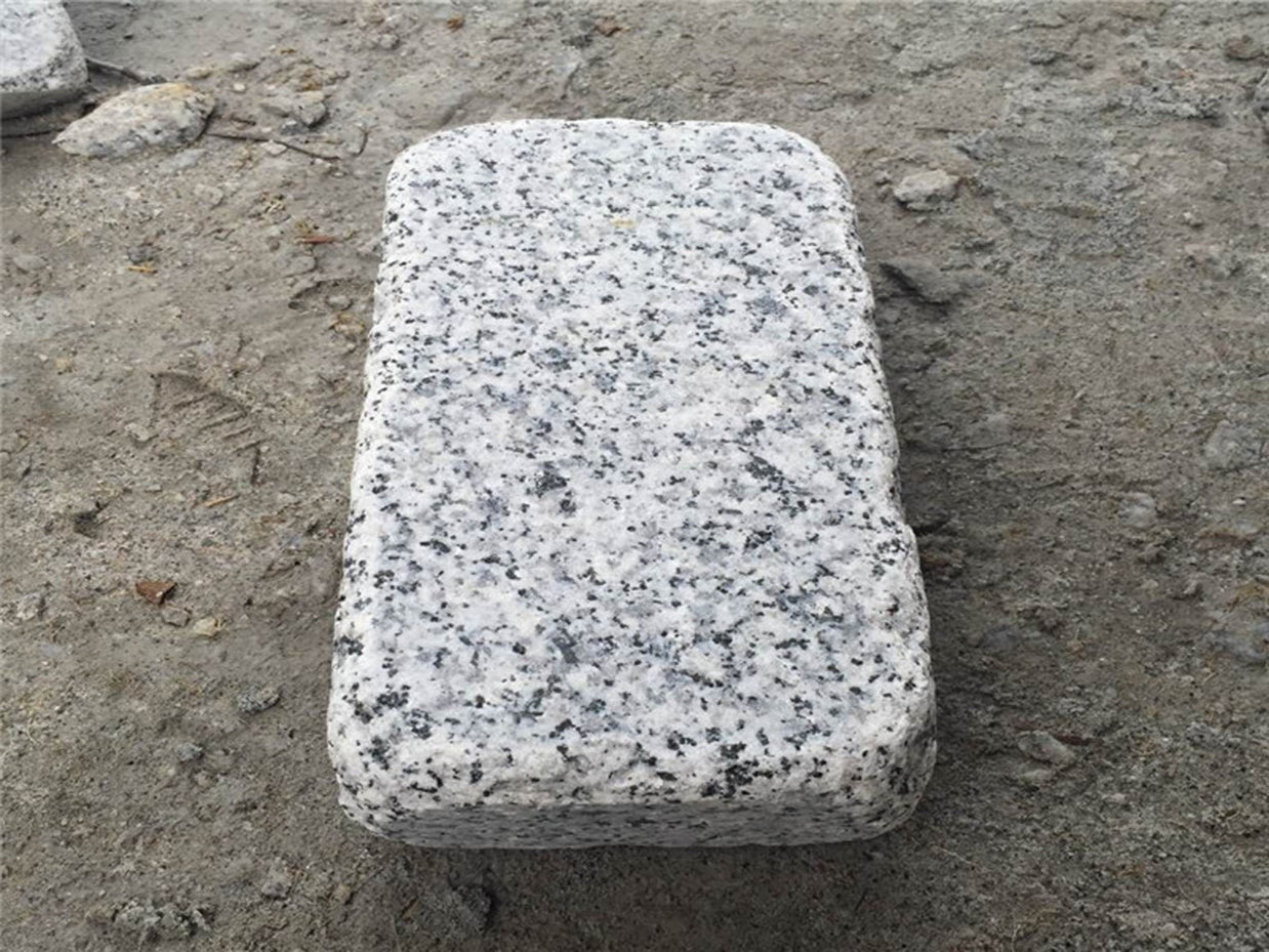 Silver Granite Tumbled Cobbles 20x10cmx5cm, natural stone paving at Irwin Tiles