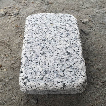 Silver Granite Tumbled Cobbles 20x10cmx5cm, natural stone paving at Irwin Tiles