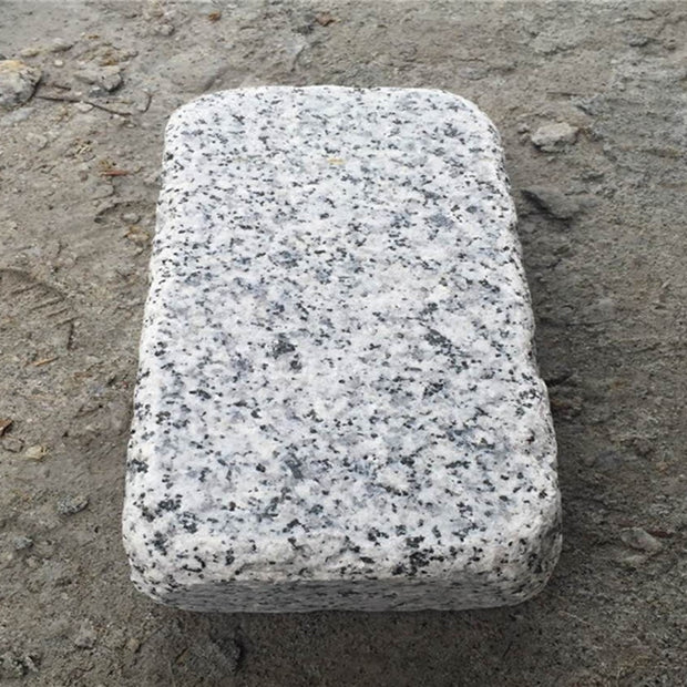 Silver Granite Tumbled Cobbles 20x10cmx5cm, natural stone paving at Irwin Tiles