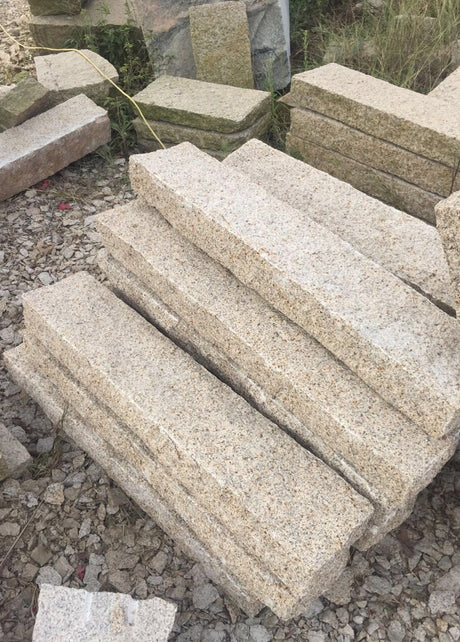 Natural Beige Granite Kerbstone 100x17.5cm, paving at Irwin Tiles