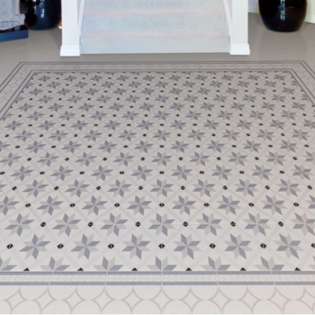 Genova Azul 22.5 x 22.5cm, porcelain tile at Irwin Tiles