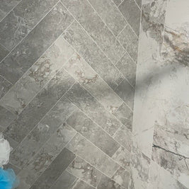 Golden Age Grey 15 x 60cm, matt porcelain tile for kitchens, bathrooms and hallways at Irwin Tiles