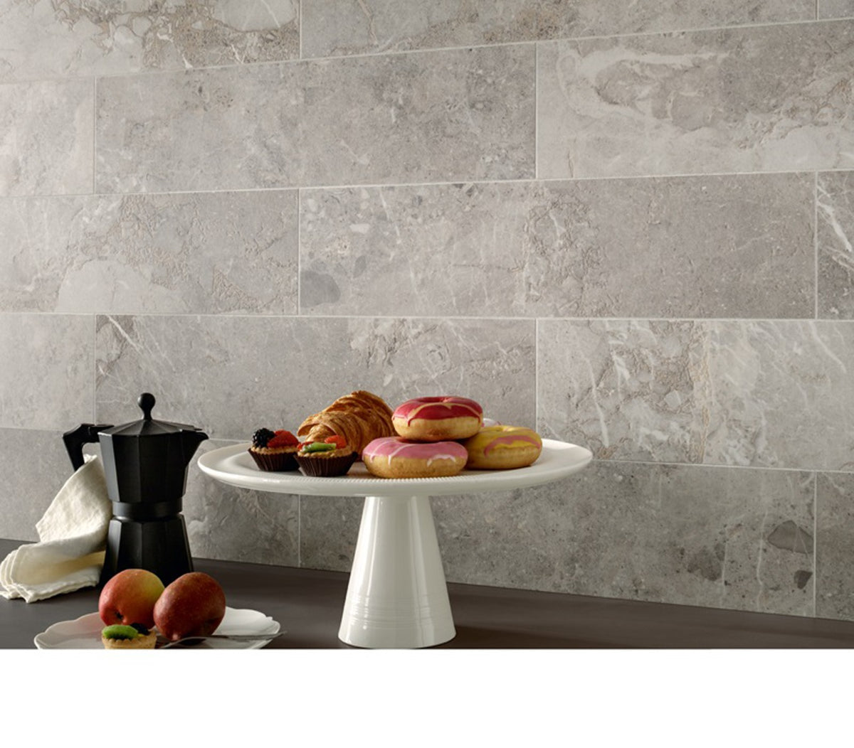 Golden Age Grey 80 x 80cm tile, matt, at Irwin Tiles, view 14
