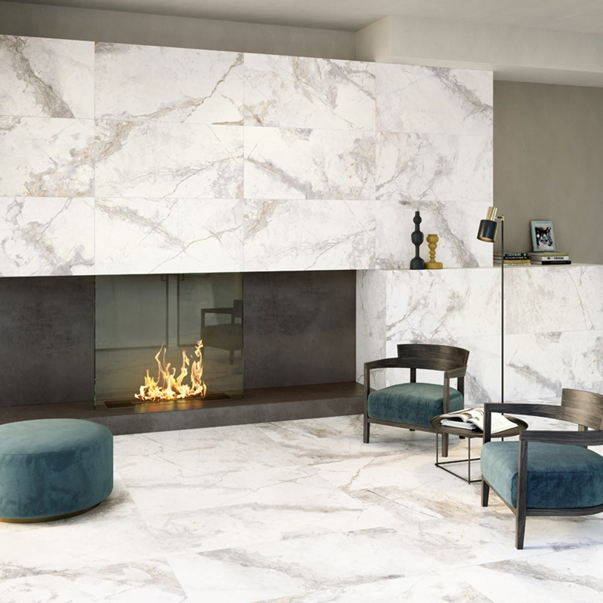 Golden Age White 80 x 80cm, porcelain tile sold by the box at Irwin Tiles