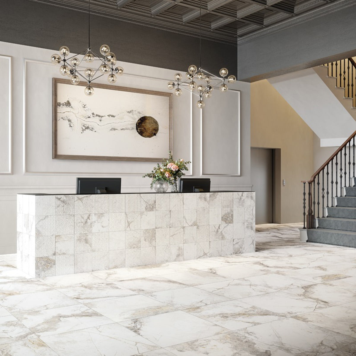 Golden Age White 80 x 80cm, tile stocked at Irwin Tiles, Castleblayney