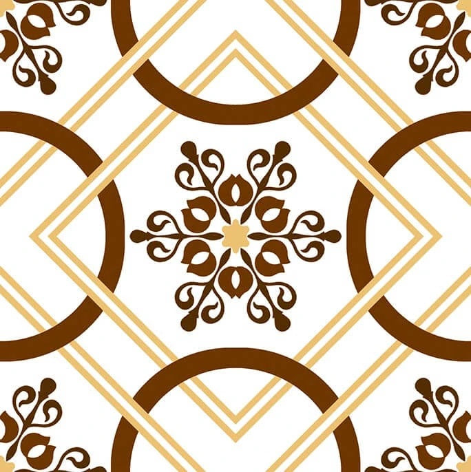 Goya 22.5x22.5cm tile, multi-colour matt, at Irwin Tiles