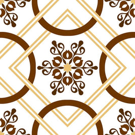 Goya 22.5x22.5cm tile, multi-colour matt, at Irwin Tiles