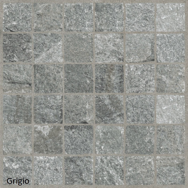 Valeria Grigio Lineare (Cobble-Look) 60 x 60 x 2cm, matt paving at Irwin Tiles