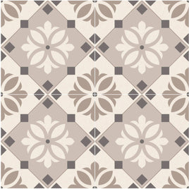 Gris Hidra Pattern 22.5 x 22.5cm, porcelain tile at Irwin Tiles