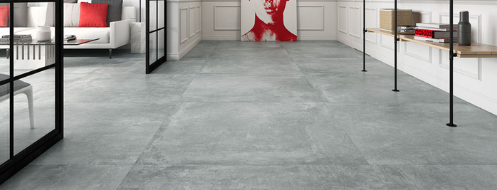 Ground Gris 120 x 120cm, matt porcelain tile for bathroom and other wet floors at Irwin Tiles