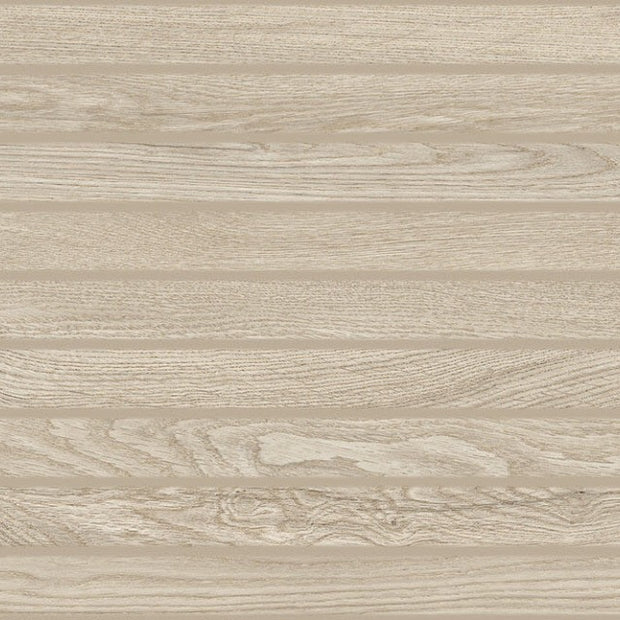 Grow Taupe Ribbed 33 x 100cm, matt tile at Irwin Tiles