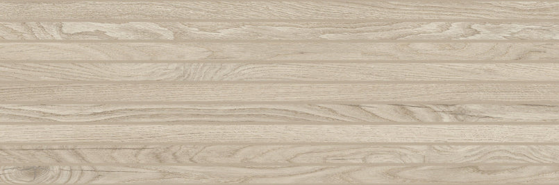 Grow Taupe Ribbed 33 x 100cm, ceramic tile at Irwin Tiles