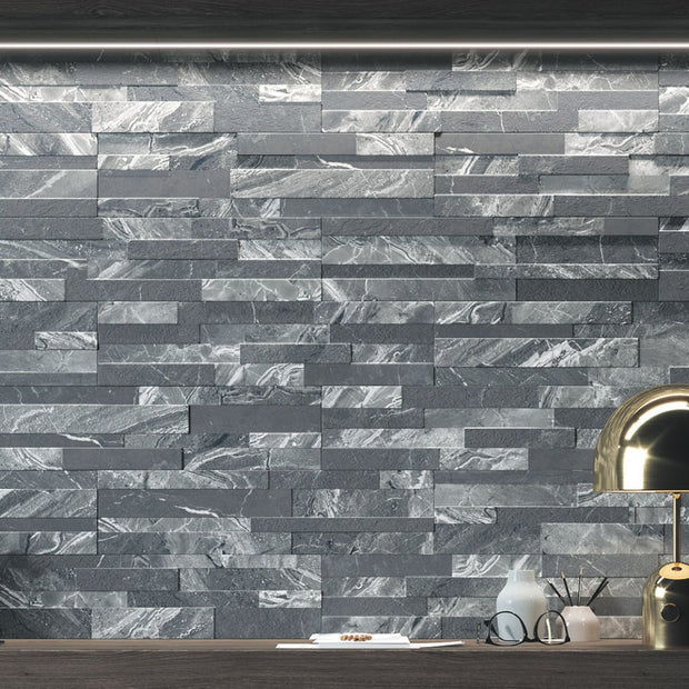 Gioia Nero 15 x 61cm, porcelain wall tile at Irwin Tiles