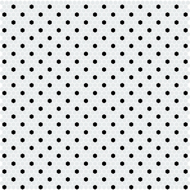 Hex Pattern 1 Mosaic 30.1 x 23.2cm, matt tile at Irwin Tiles