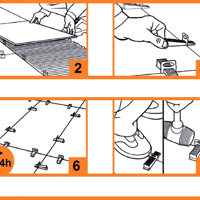 Spacer Clips 1.5mm Wedge Type 500 Pack, tile spacer stocked at Irwin Tiles, Castleblayney