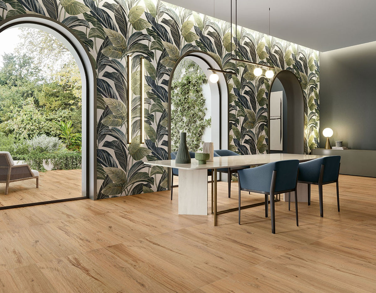 Rovere Antico 20 x 120cm, porcelain tile at Irwin Tiles