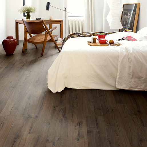 Quickstep Classic Oak Brown Laminate 12mm, laminate flooring at Irwin Tiles