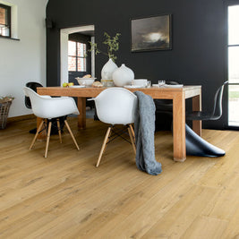Quickstep Soft Oak Natural Laminate 12mm laminate flooring, at Irwin Tiles
