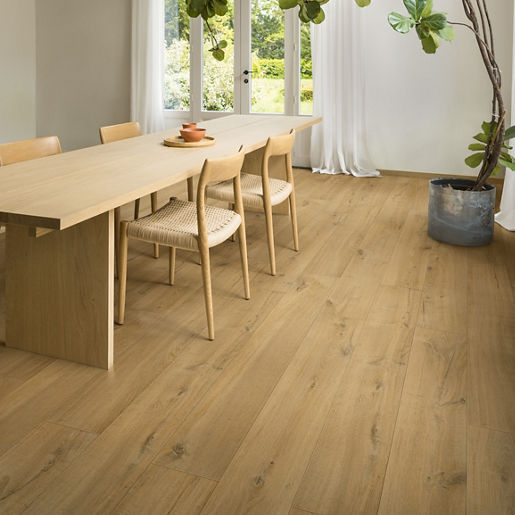 Quickstep Soft Oak Natural Laminate 12mm, laminate flooring at Irwin Tiles