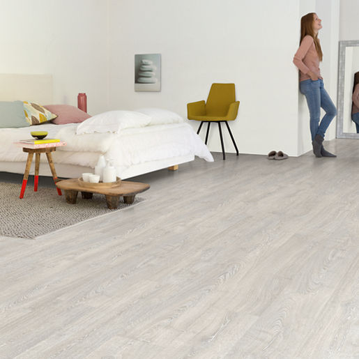 Quickstep Patina Classic Oak Grey Laminate 8mm, laminate flooring for kitchens, hallways and living rooms at Irwin Tiles