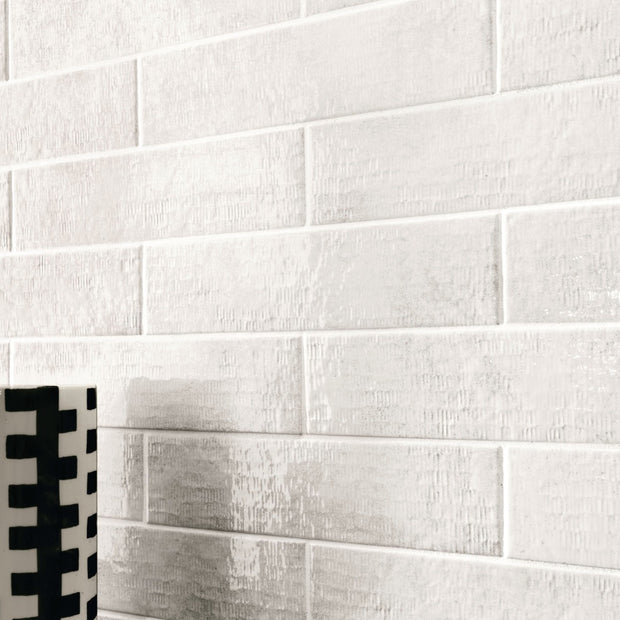 Inciso Brick Gypsum 7.5x30cm, porcelain wall tile at Irwin Tiles