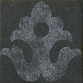 Decor Canali 20x20cm floor tile, black matt, at Irwin Tiles