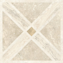 Invictus Cross Deco Matt 60x60cm, patterned floor tile at Irwin Tiles