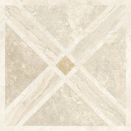 Invictus Cross Deco Matt 60x60cm floor tile, beige, at Irwin Tiles