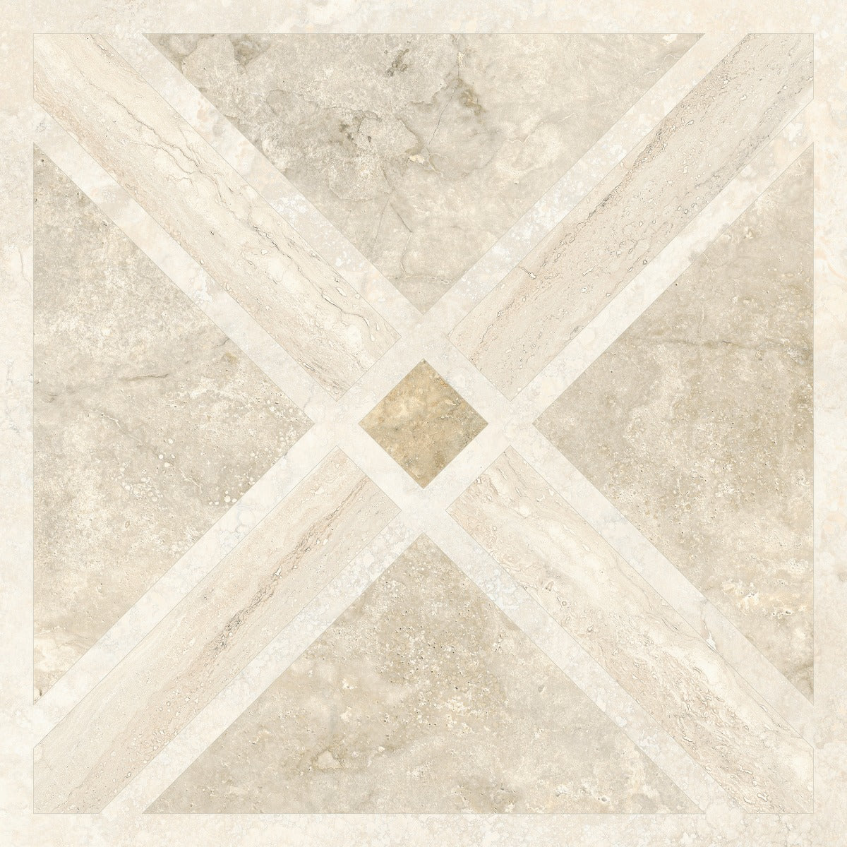Invictus Cross Deco Matt 60x60cm, porcelain floor tile sold by the box at Irwin Tiles