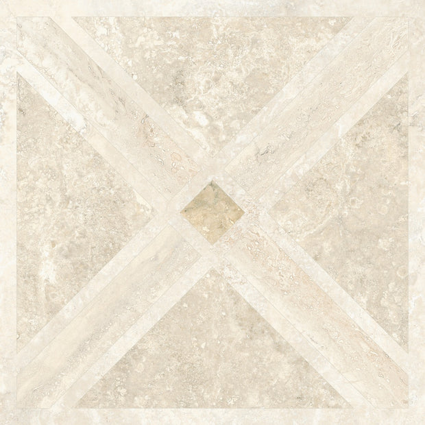 Invictus Cross Deco Krystal 60x60cm, porcelain floor tile at Irwin Tiles