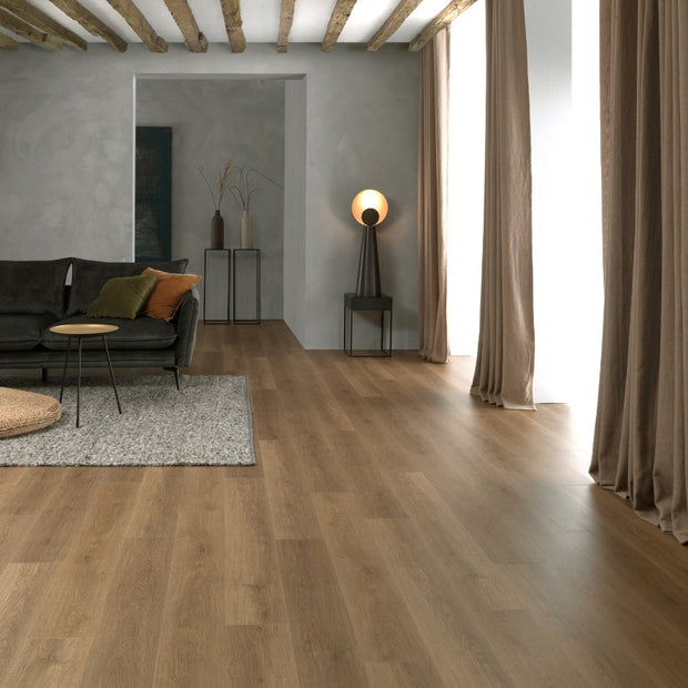 Ivalo Plank Roasted Bean Luxury Parquet Vinyl, luxury click vinyl flooring for kitchens, hallways and living at Irwin Tiles