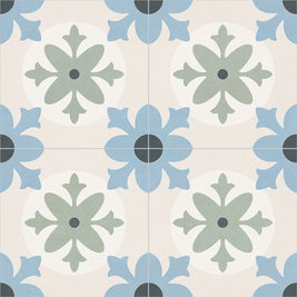 Javea 45 x 45cm, multi-colour matt tile at Irwin Tiles