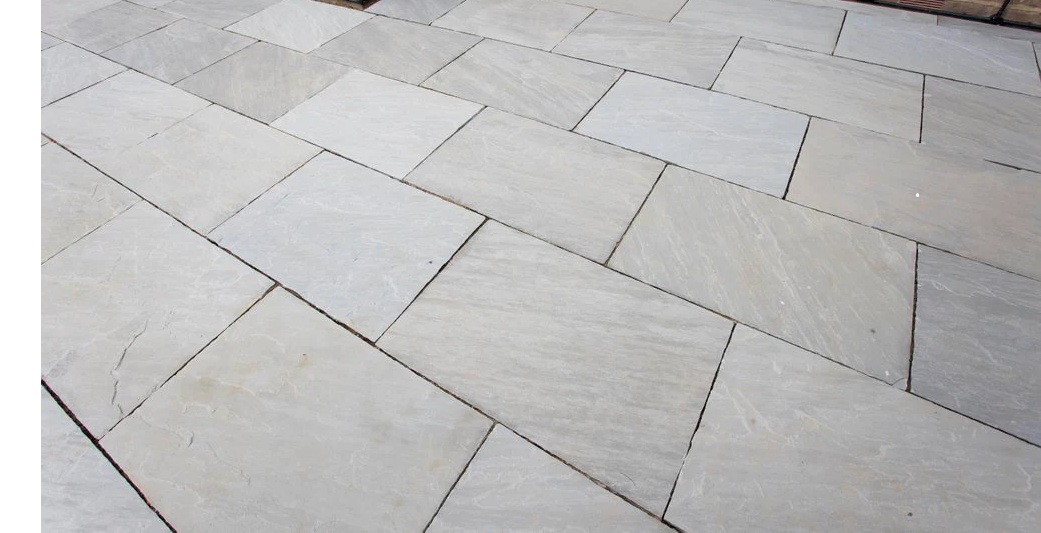 Kandla Grey Limestone Un-Calibrated 60cm, paving at Irwin Tiles