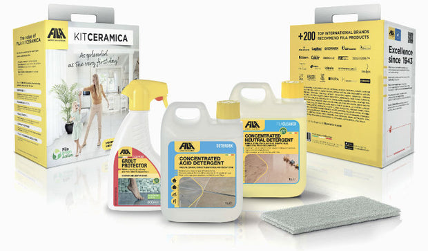 Fila Kit Ceramica, cleaner and sealer at Irwin Tiles